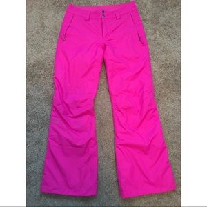 Women’s North Face ski/snow pants pink sze small